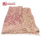 ショッピングダミエ LOUIS VUITTON ルイヴィトン M72578 エトール アリゼ ダミエ ストール ピンク レディース【中古】