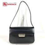 PRADA プラダ B7470 ロゴ カバン フラップ ショルダーバッグ ブラック レディース【中古】