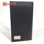 ショッピングブルガリ 新品同様 BVLGARI ブルガリ ロゴ ミレリゲ ロングウォレット 2つ折り 長財布 ブラック ユニセックス【中古】