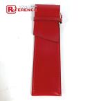  прекрасный товар HERMES Hermes вертикальный кисть коробка канцелярские товары Vintage пенал красный женский [ б/у ]