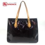 ショッピングヴェルニ LOUIS VUITTON ルイヴィトン M91994 ブレントウッド カバン トートバッグ 肩掛け モノグラムヴェルニ ショルダーバッグ アマラント【中古】