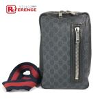 GUCCI Gucci 478325 GGs шкив m ремень сумка плечо .. Sherry линия сумка "body" черный мужской [ б/у ]
