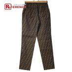 FENDI フェンディ ズッカ ロゴ ロングパンツ ズボン アパレル ボトムス ヴィンテージ パンツ ブラウン レディース【中古】