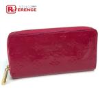ショッピングヴェルニ LOUIS VUITTON ルイヴィトン M61379 モノグラムヴェルニ ジッピーウォレット 長財布 ローズアンディアン
