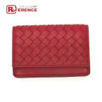  прекрасный товар BOTTEGA VENETA Bottega Veneta S01516927L заслонка футляр для визитных карточек сетка футляр для карточек красный мужской [ б/у ]