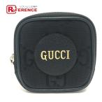 ショッピングＧＧキャンバス GUCCI グッチ 645060 GG オフザグリッド 財布 コインケース GGキャンバス ブラック メンズ【中古】