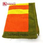 HERMES Hermes H Logo пляж полотенце покрывало хлопок orange женский [ б/у ]