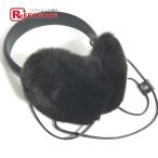 GUCCI Gucci 245929 fur mo Como ko cord attaching earmuffs earmuffs la- year warmer Guccisima GG earmuffs black lady's [ used ]