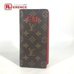 新品同様 LOUIS VUITTON ルイヴィトン ポルトフォイユ・ブラザ 2つ折り モノグラム 長財布 コクリコ レッド レディース【中古】