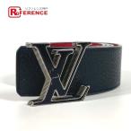 LOUIS VUITTON ルイヴィトン M0076U LVバックル ロゴ バイカラー アクセサリー ベルト ブラック メンズ【中古】