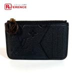 ショッピングルイ･ヴィトン 美品 LOUIS VUITTON ルイヴィトン M81883 カードケース ポルトカルトロミー 財布  モノグラムアンプラント コインケース ブラック【中古】