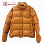 ショッピングmoncler MONCLER モンクレール ロゴ アパレル 長袖 ダウン アウター ダウンジャケット オレンジ ユニセックス【中古】