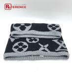 LOUIS VUITTON ルイヴィトン M72769  スヌード グランフロア ネックウォーマー スヌード モノグラム マフラー ブラック レディース【中古】