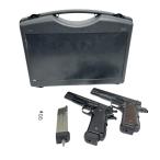 DOUBLE BELL двойной bell M1911A1 Colt Government свободный затвор газовый пистолет 2 шт. комплект предварительный журнал имеется модель оружия [ б/у ]