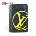 LOUIS VUITTON Louis Vuitton M67904 бур nai The -duposhu футляр для визитных карточек чехол для проездного билета epi чехол для пропуска черный мужской [ б/у ]