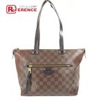 LOUIS VUITTON ルイヴィトン N41012 イエナPM トートバッグ カバン 肩掛け ダミエ ショルダーバッグ エベヌ ブラウン ユニセックス【中古】
