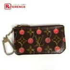 ショッピングLOUIS LOUIS VUITTON ルイヴィトン M95042 ポシェットクレ キーケース 財布 小銭入れ キーリング付き モノグラムチェリー コインケース【中古】