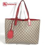 ショッピングＧＧキャンバス GUCCI グッチ GG ロゴ カバン 肩掛け トートバッグ GGスプリーム リバーシブル ショルダーバッグ ベージュ ユニセックス【中古】