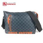 ショッピングダミエ LOUIS VUITTON ルイヴィトン N40159  ディスカバリメッセンジャー ダミエコバルト ショルダーバッグ ネイビー ユニセックス【中古】