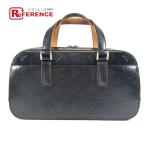 ショッピングLOUIS LOUIS VUITTON ルイヴィトン M55175 シェルトン カバン ミニボストンバッグ モノグラムマット ハンドバッグ ネイビー レディース【中古】