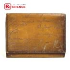 Berluti Berluti kali graph .ti чехол для пропуска футляр для визитных карточек футляр для карточек кожа Brown мужской [ б/у ]