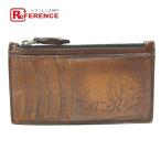 Berluti Berluti kali graph . TIKKA -do держатель ячейка для монет кольцо для ключей есть футляр для карточек кожа Brown мужской [ б/у ]