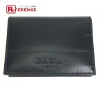 Salvatore Ferragamo Salvatore Ferragamo Logo футляр для визитных карточек футляр для карточек кожа черный мужской [ б/у ] не использовался 