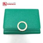  прекрасный товар BVLGARI BVLGARY BVLGARY BVLGARY футляр для визитных карточек чехол для проездного билета чехол для пропуска bai цвет Logo зажим футляр для карточек зеленый [ б/у ]
