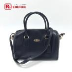 COACH Coach Logo 2WAY портфель сумка ручная сумочка плечо сумка "Boston bag" темно-синий женский [ б/у ]