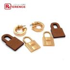 Yahoo! Yahoo!ショッピング(ヤフー ショッピング)新品同様 HERMES エルメス オーケリー カデナ型 ピアス ヴォースイフト Y刻 ローズゴールド レディース【中古】