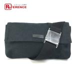 GUCCI Gucci 146304 ремень сумка сумка "body" портфель сумка "body" GG сумка-пояс черный мужской [ б/у ]