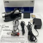 ボーナスストア+5％【美品】JVC Everio GZ-E108-B ブラック 予備バッテリー付き ハイビジョンメモリームービー ビデオカメラ ケンウッド エブリオ 本体