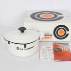 ボーナスストア+5%【新品】ル・クルーゼ ココット・ダムール 19cm ホワイト 25C1-02-0100 ホーロー LE CREUSET 両手鍋