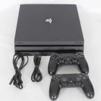 【美品】PlayStation 4 Pro ジェット・ブラック 1TB コントローラー2個付き CUH-7200B B01 本体