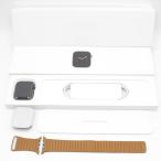 [ прекрасный товар ]Apple Watch Series6 44mm GPS+Cellular graphite нержавеющая сталь кейс / седло Brown кожа ссылка корпус 