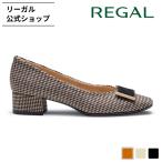 リーガル 公式 REGAL F53R スクエアトウパンプス ブラック生地 パンプス レディース リーガル
