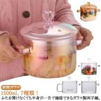 ガラス食器 スープポット ガラス鍋 両手