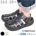リゲッタ カヌー サンダル メンズ おしゃれ グルカサンダル 合 革 厚底 おしゃれ つま先 かかと あり 疲れない