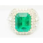 エメラルドプラチナリング エメラルド4.74ct Pt900リング