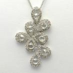 ¥í¡¼¥º¥«¥Ã¥È¥À¥¤¥ä¥â¥ó¥É¹ç·×0.55ct¡¡0.66ct¡¡K18WG ¥Û¥ï¥¤¥È¥´¡¼¥ë¥É¥Í¥Ã¥¯¥ì¥¹