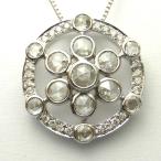 ¥í¡¼¥º¥«¥Ã¥È¥À¥¤¥ä¥â¥ó¥É¹ç·×0.18ct¡¡0.81ct¡¡K18WG ¥Û¥ï¥¤¥È¥´¡¼¥ë¥É¥Í¥Ã¥¯¥ì¥¹