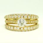 ¥À¥¤¥ä¥â¥ó¥É0.515ct 0.79ct K18YG ¥ê¥ó¥°