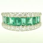 ¥¨¥á¥é¥ë¥É1.24ct¡¡¥À¥¤¥ä¥â¥ó¥É0.64ct Pt950 ¥ê¥ó¥°