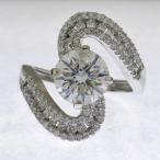 ダイヤモンド2.002ct H SI2 VG CGL メレ合計0.64ct pt950 プラチナリング