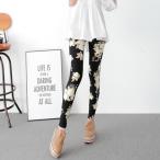  леггинсы ателье ] бесплатная доставка леггинсы йога Jim 10 минут длина достаточный длина цветочный принт Schic черный белый Bloom брюки прекрасный ножек тонкий / зима охлаждающий / Halloween Рождество 
