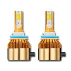 LEDフォグランプ H8 H11 H16対応 イエロー ホワイト ２色切り替えタイプ 3000K 6000K 12V 車用 ２個セット 50W