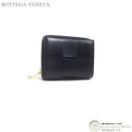 ボッテガ ヴェネタ （BOTTEGA VENETA） イントレチャート 二つ折りファスナーウォレット 財布 701458 ブラック（新品）