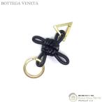 ボッテガ ヴェネタ (BOTTEGA VENETA) トライアングル キーリング キーホルダー カラビナ 619100 ブラック(中古)