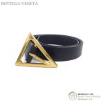 ボッテガ ヴェネタ （BOTTEGA VENETA） トライアングル バックル レザー ベルト 90cm 609275 ブラック（新品）