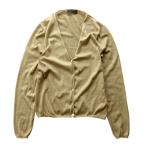 ショッピングカシミア プラダ （PRADA） カシミア ニット カーディガン トップス 薄手 ベージュ ＃44 ウエア【中古】（中古）